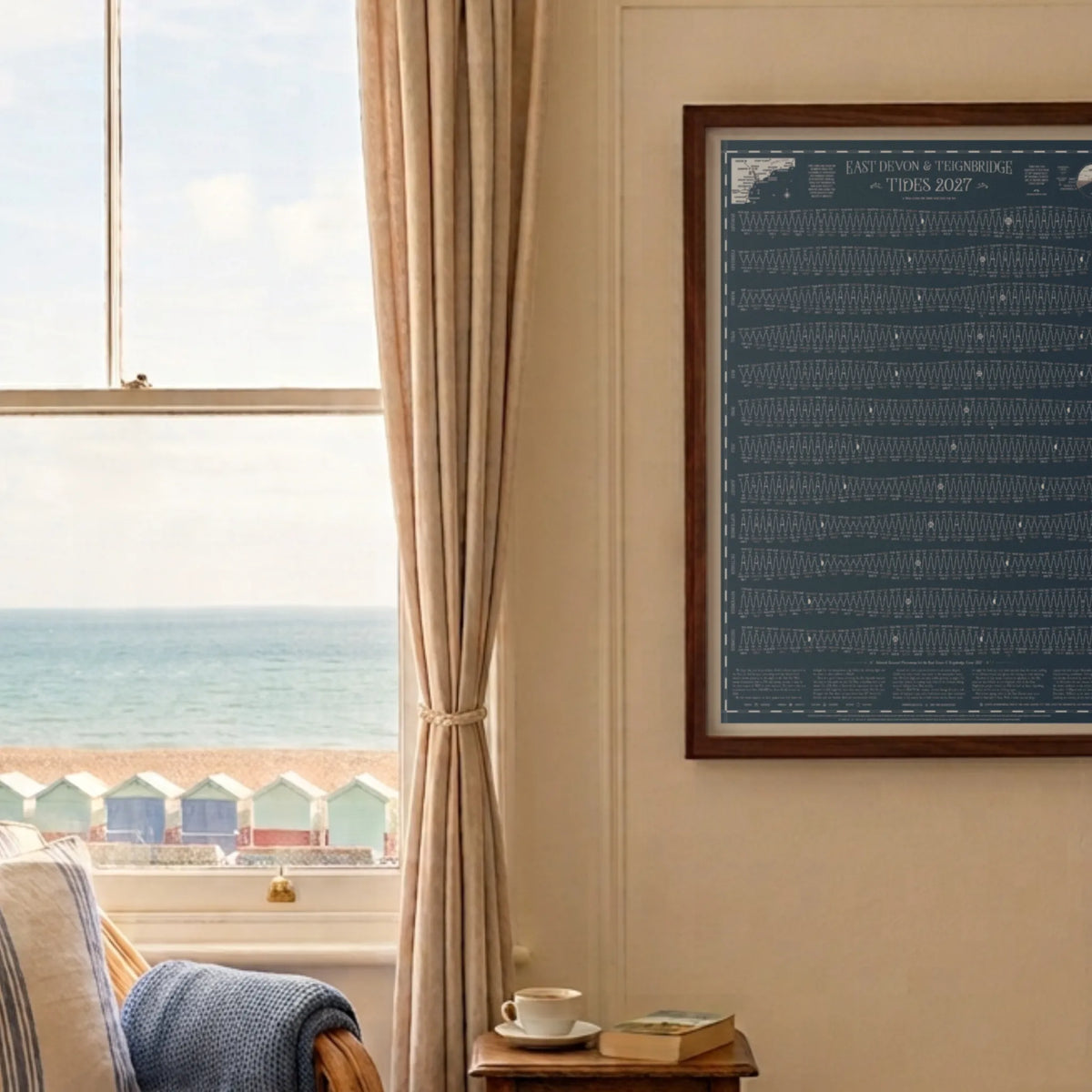 East Devon & Teignbridge tide chart print