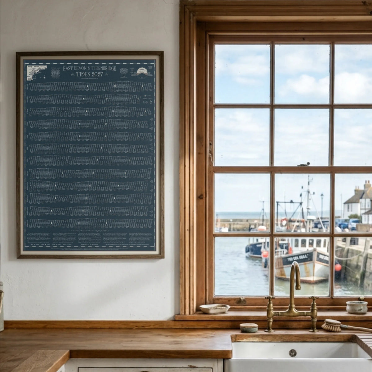 East Devon & Teignbridge tide chart print