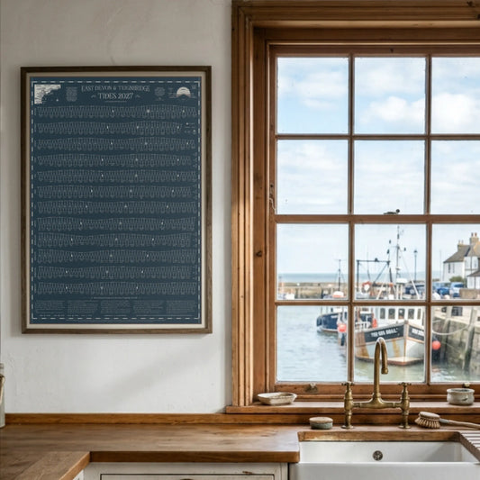 East Devon & Teignbridge tide chart print