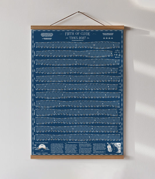 Firth of Clyde tide chart print