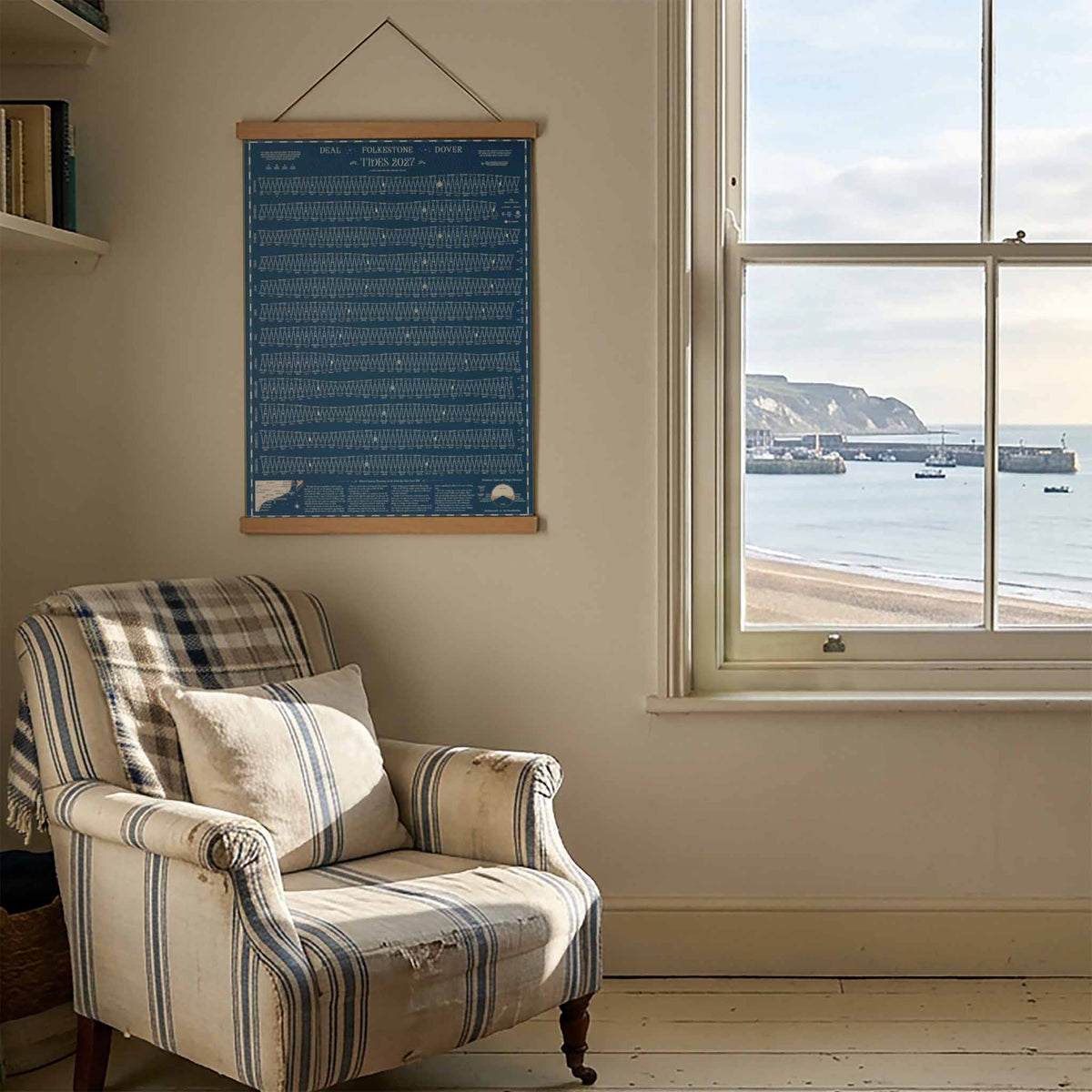 Deal, Folkestone, Dover tide chart print