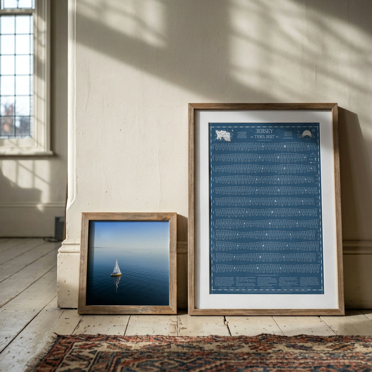 Jersey tide chart print