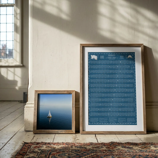 Jersey tide chart print