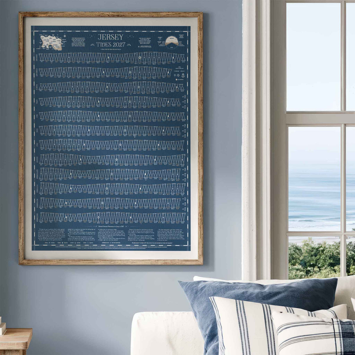 Jersey tide chart print