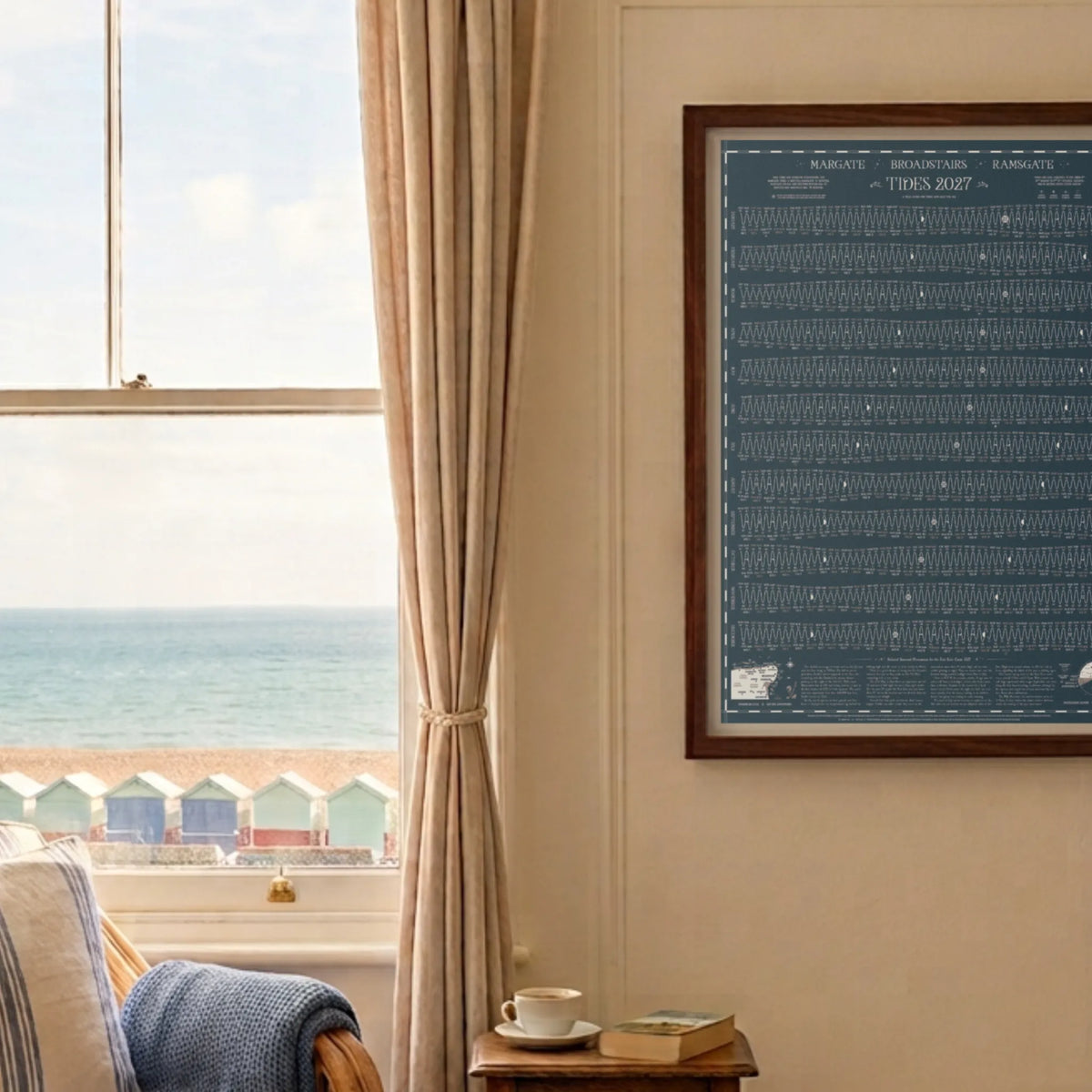 Margate, Broadstairs, Ramsgate tide chart print