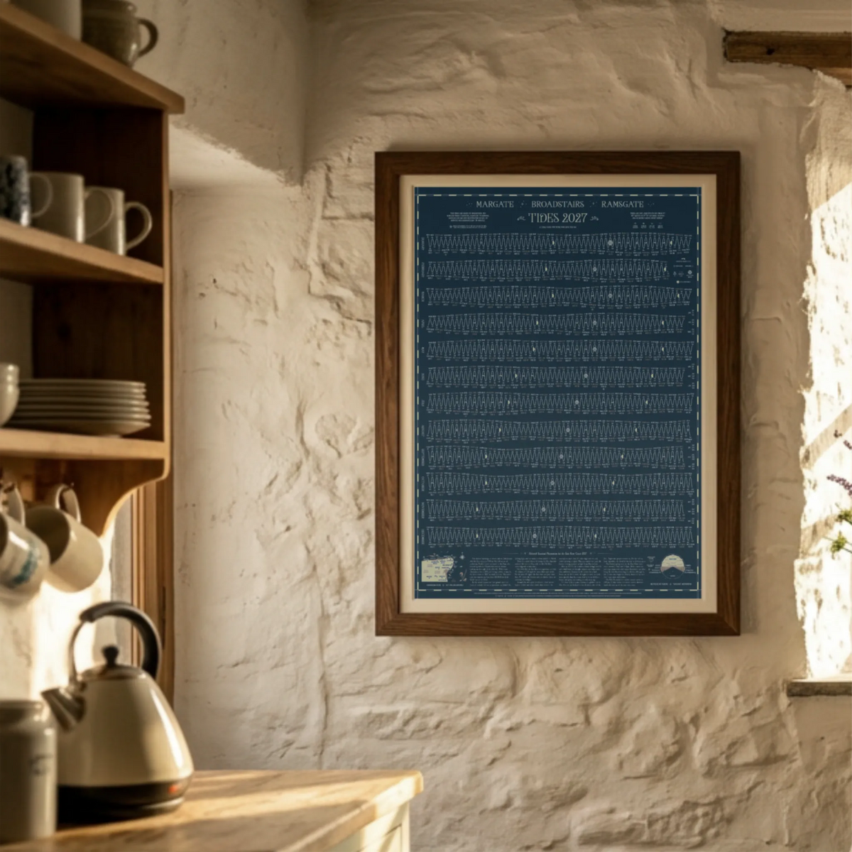 Margate, Broadstairs, Ramsgate tide chart print