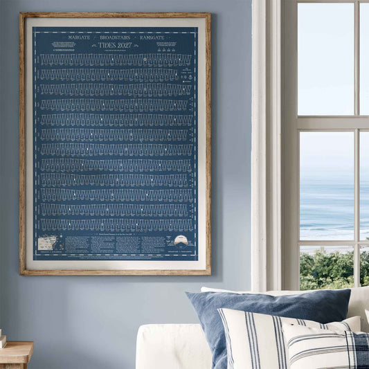 Margate, Broadstairs, Ramsgate tide chart print