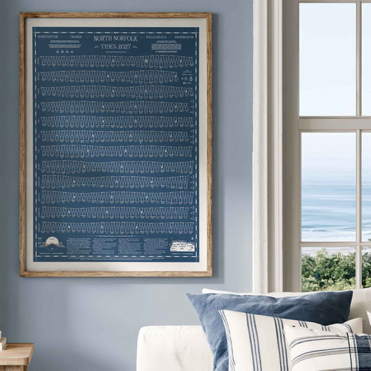 North Norfolk tide chart print