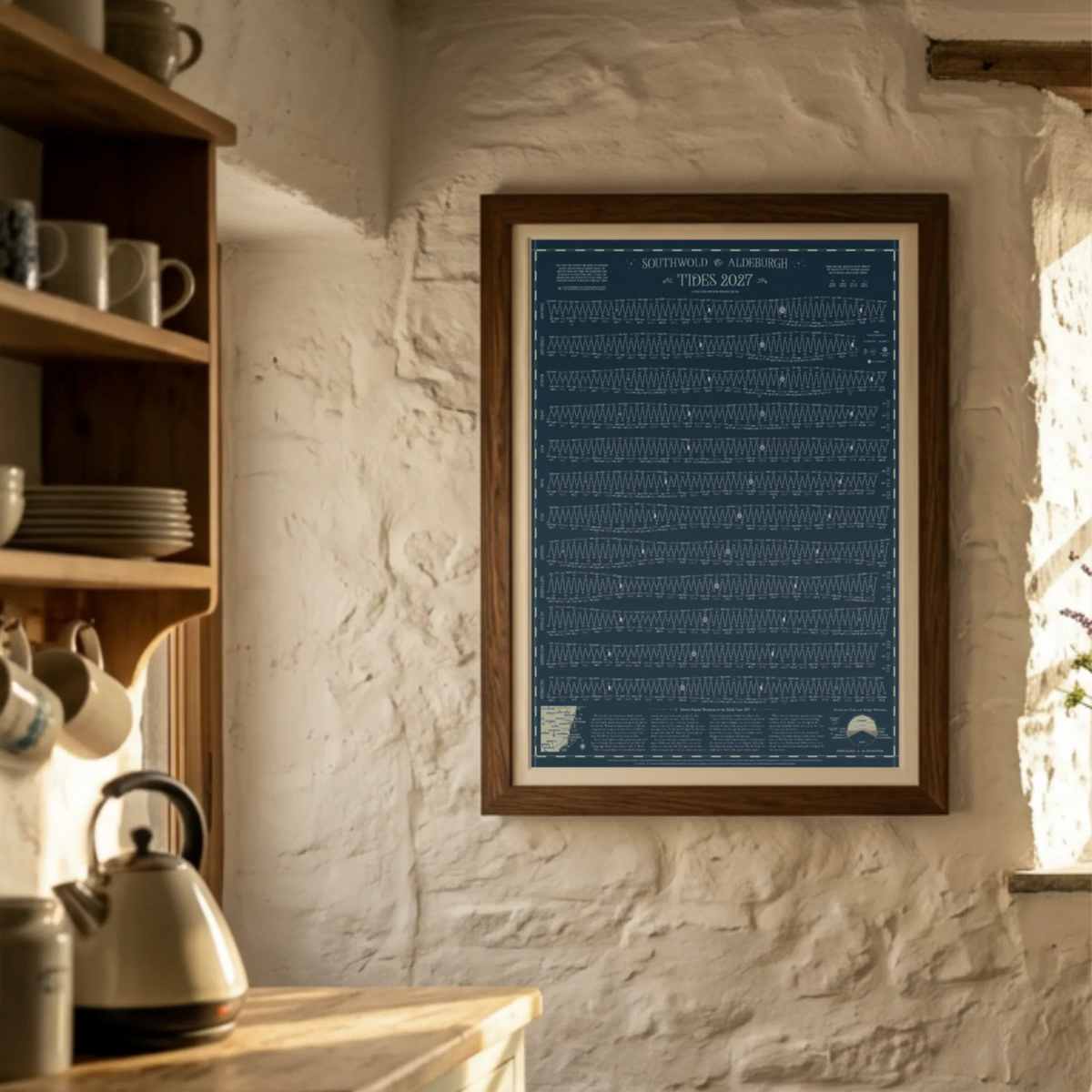 Southwold & Aldeburgh tide chart print