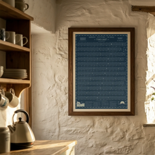 Whitstable tide chart print